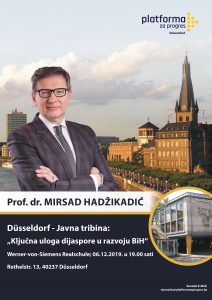 Poster Duess 1 212x300 - Javna tribina na temu "Uloga dijaspore u razvoju BiH" - Dezember 2019, Düsseldorf & Hamburg
