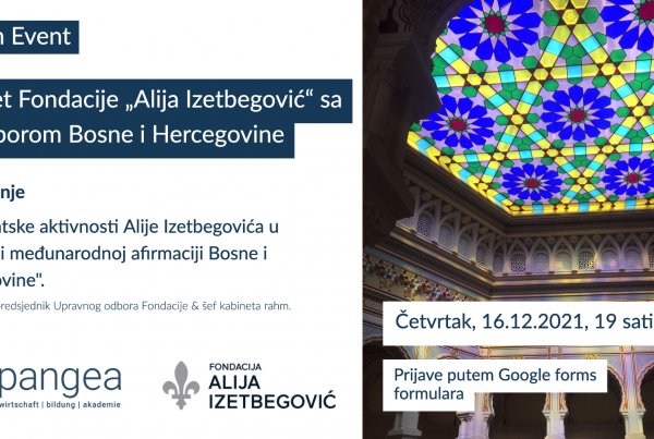 16.12.2021 Fondacija AI 1 600x403 - Zoom Event - "Susret Fondacije Alija Izetbegović sa dijasporom Bosne i Hercegovine"